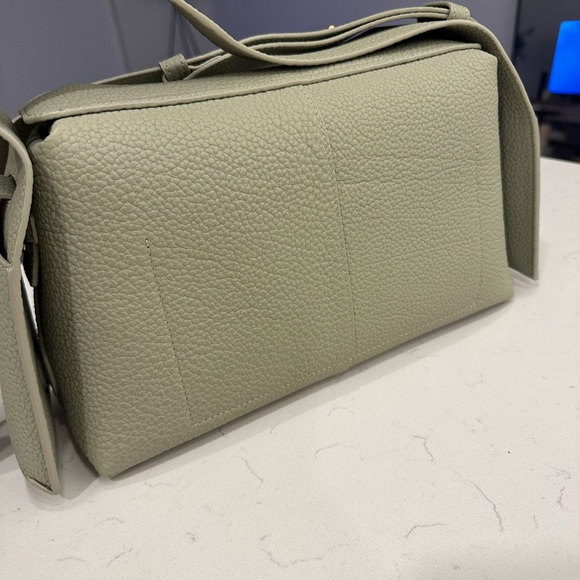 Songmont Sage Green Leather Shoulder Bag - Picture 16 of 16
